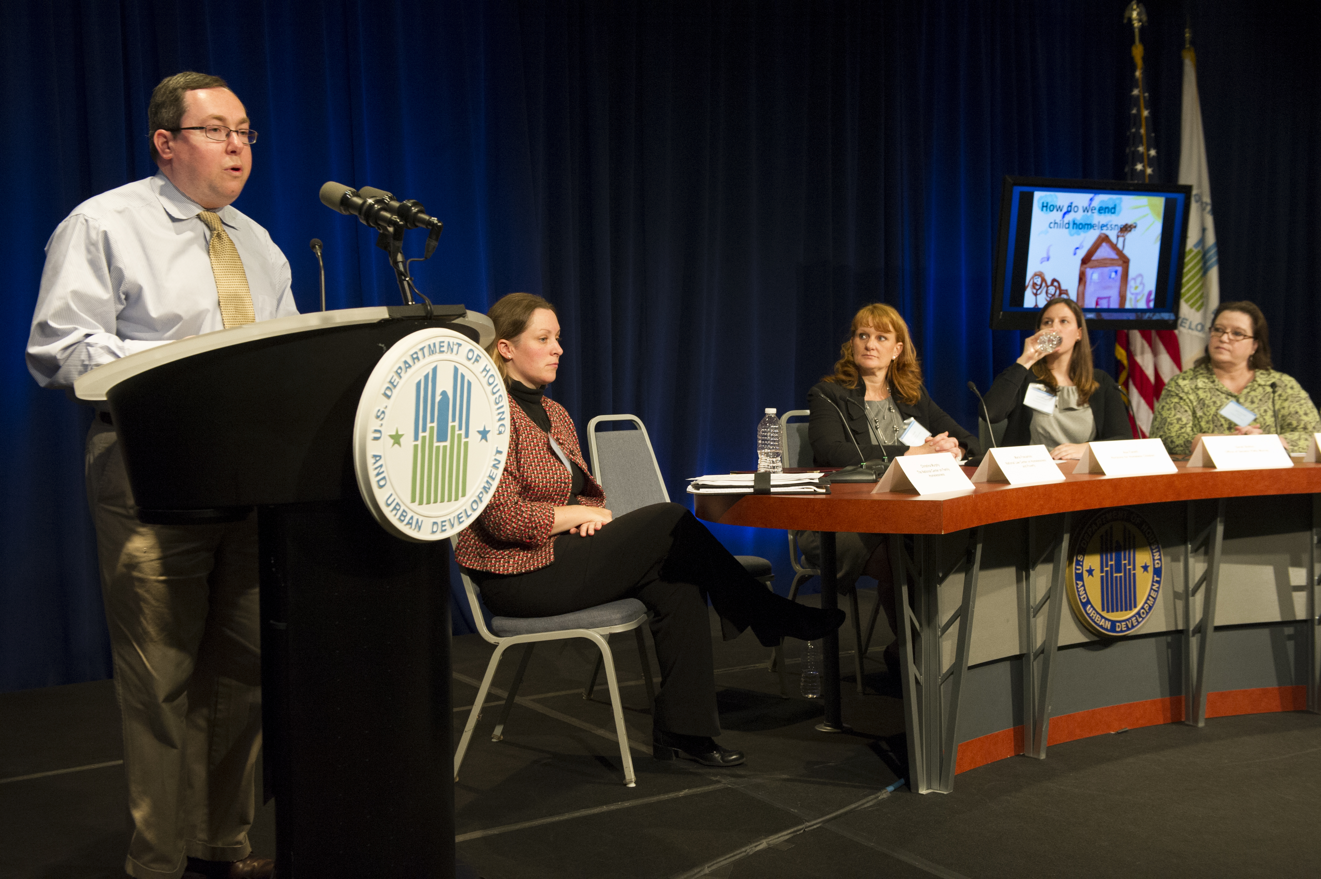 [Campaign to End Child Homelessness conference, meetings, and documentary photography exhibit,] "Into the Light," [at HUD headquarters]