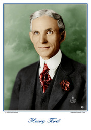 Henry Ford Portrait 1919, Restored & Colourised By Lord Henfield 2006